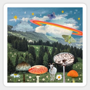 Capricorn Collage Sticker